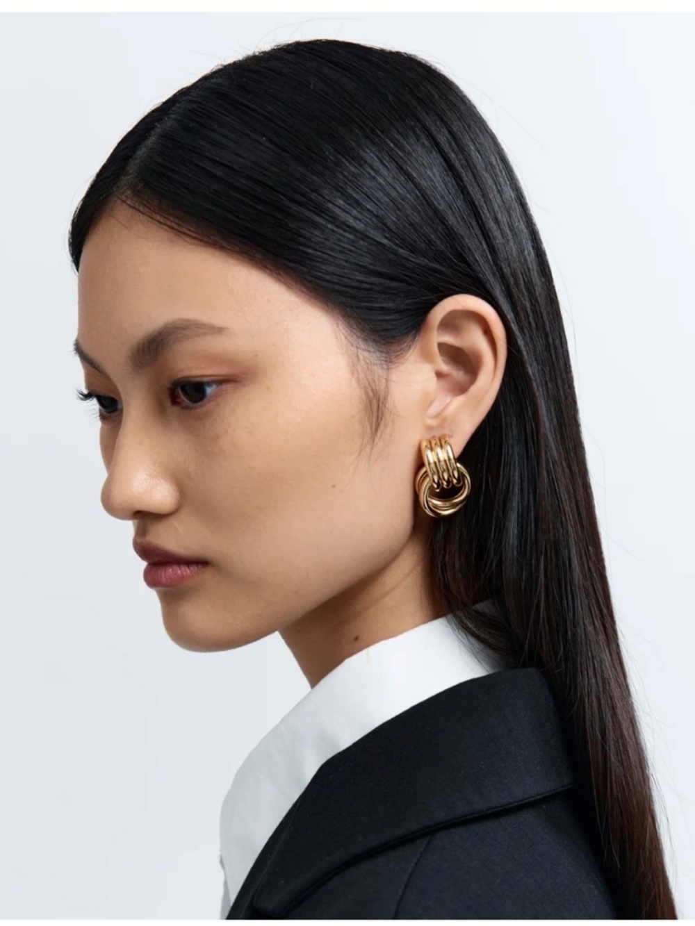 Heaven Mayhem Mini Knot Gold earrings